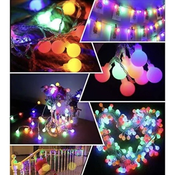 Unbranded Other - Christmas LED Globe Bulb Ball Lights Electric Garden Outdoor & Indoor